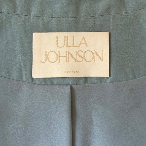 Ulla Johnson Linen-Blend Ellery Belted Blazer Jacket - Picture 6 of 7